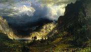 Albert Bierstadt Storm in the Rocky Mountains, Mount Rosalie France oil painting artist